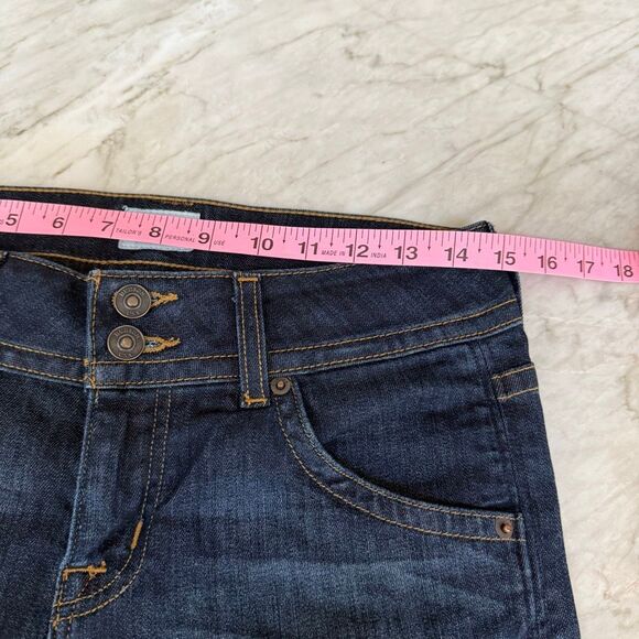 Hudson Y2K signature midrise bootcut jeans size 28 button flap back pockets - Picture 9 of 11